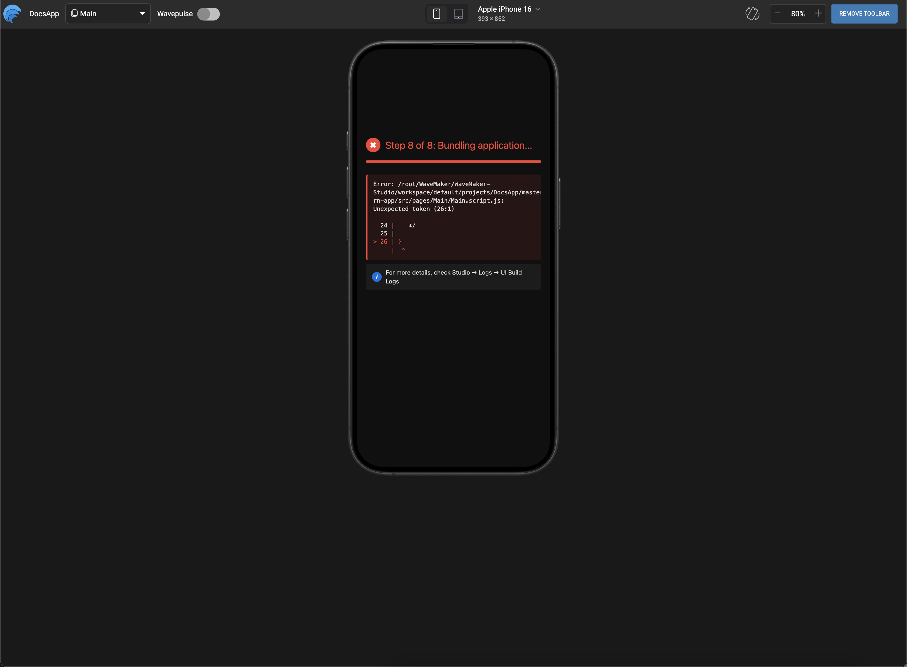 Improved Error Display in Preview